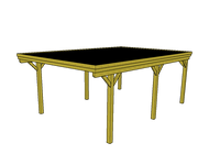 Einzel-Carport CLASSIC mit Holzblende - FREESE Holz 