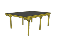 Einzel-Carport CLASSIC mit Holzblende - FREESE Holz 