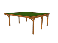 Gründach-Carport CLASSIC mit Holzblende - FREESE Holz 
