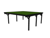 Gründach-Carport CLASSIC mit Holzblende - FREESE Holz 