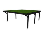 Gründach-Carport CLASSIC mit Holzblende - FREESE Holz 