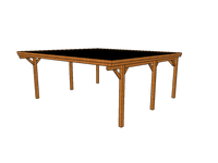Doppelcarport CLASSIC mit Holzblende - FREESE Holz 
