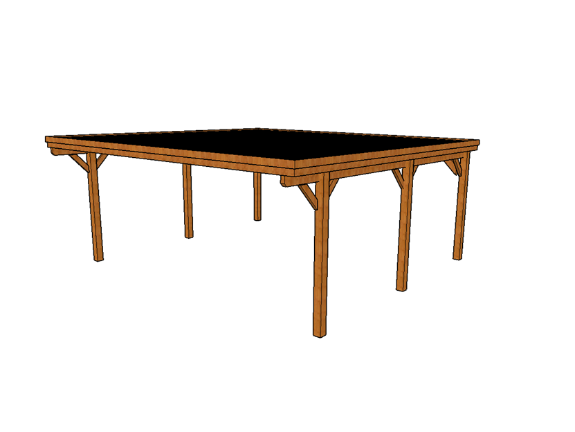 Doppelcarport CLASSIC mit Holzblende - FREESE Holz 
