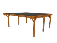Doppelcarport CLASSIC mit Holzblende - FREESE Holz 