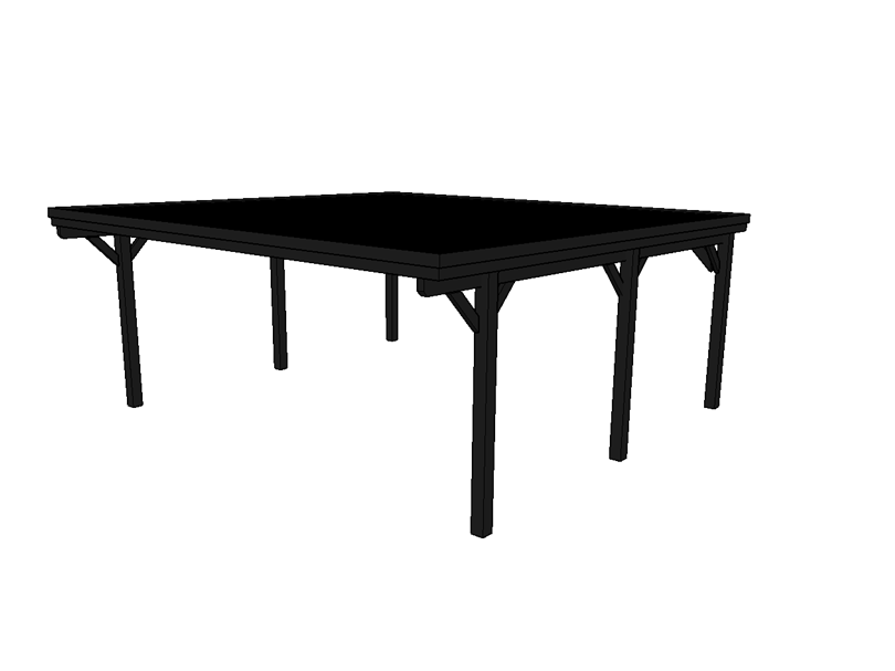 Doppelcarport CLASSIC mit Holzblende - FREESE Holz 