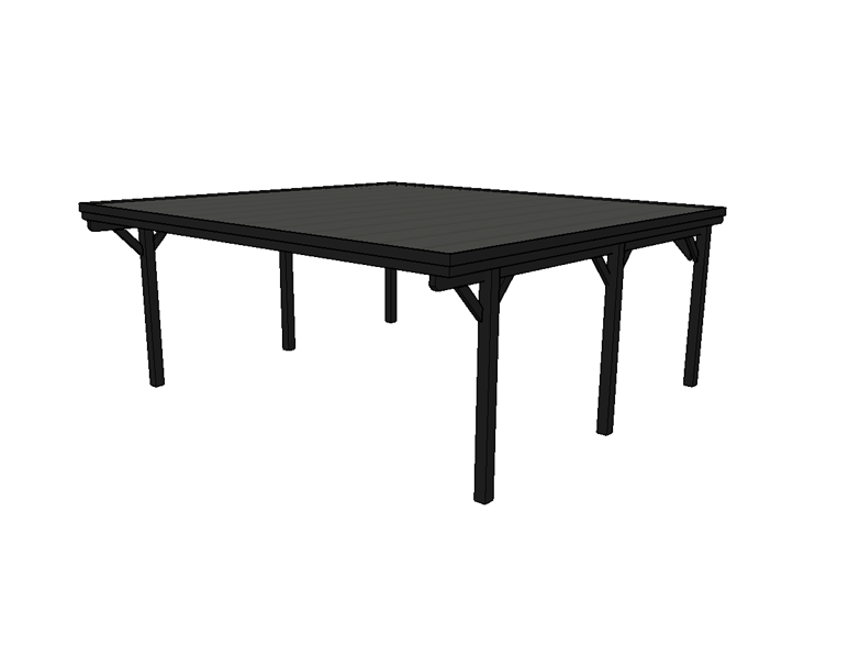 Doppelcarport CLASSIC mit Holzblende - FREESE Holz 