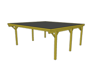 Doppelcarport CLASSIC mit Holzblende - FREESE Holz 