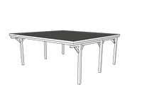 Doppelcarport CLASSIC mit Holzblende - FREESE Holz 