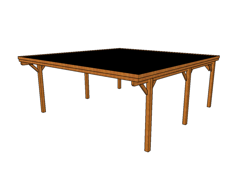 Doppelcarport CLASSIC mit Holzblende - FREESE Holz 