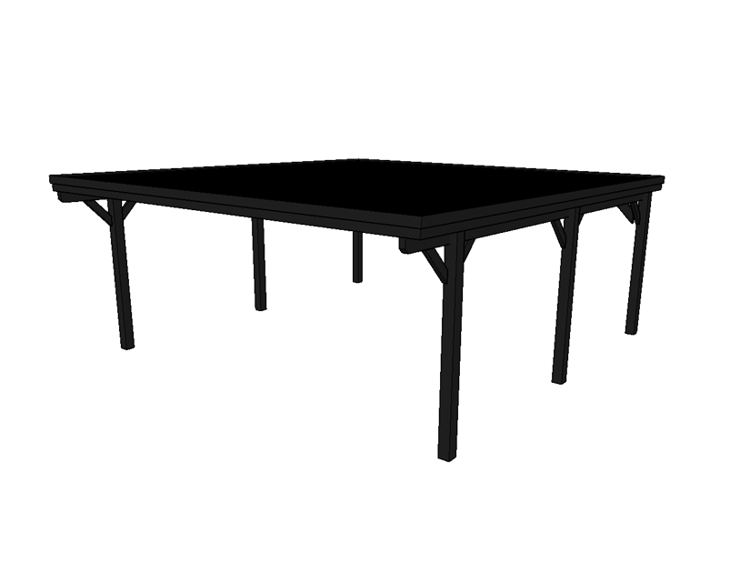 Doppelcarport CLASSIC mit Holzblende - FREESE Holz 