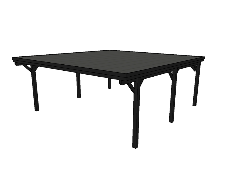 Doppelcarport CLASSIC mit Holzblende - FREESE Holz 