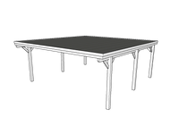 Doppelcarport CLASSIC mit Holzblende - FREESE Holz 