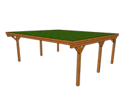 Gründach-Carport CLASSIC mit Holzblende - FREESE Holz 