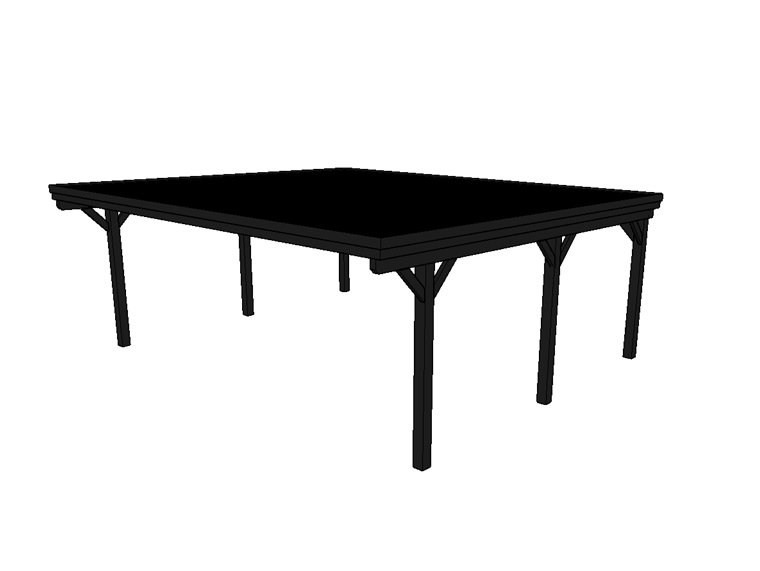 Doppelcarport CLASSIC mit Holzblende - FREESE Holz 