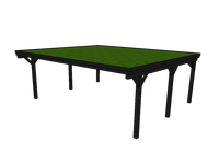 Gründach-Carport CLASSIC mit Holzblende - FREESE Holz 