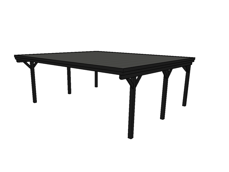Doppelcarport CLASSIC mit Holzblende - FREESE Holz 