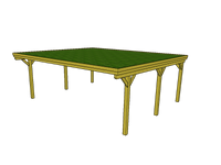 Gründach-Carport CLASSIC mit Holzblende - FREESE Holz 