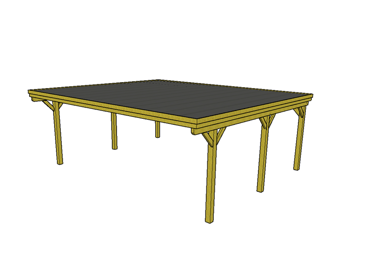 Doppelcarport CLASSIC mit Holzblende - FREESE Holz 