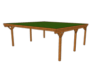 Gründach-Carport CLASSIC mit Holzblende - FREESE Holz 