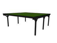 Gründach-Carport CLASSIC mit Holzblende - FREESE Holz 