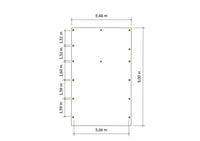 Doppelcarport CLASSIC Holzblende mit Abstellraum (Verkleidung: Klassisches Duoprofil) - FREESE Holz 
