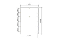 Doppelcarport CLASSIC Holzblende mit Abstellraum (Verkleidung: Klassisches Duoprofil) - FREESE Holz 