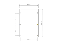 Einzel-Carport CLASSIC mit Holzblende - FREESE Holz 