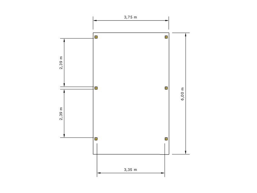 Einzel-Carport CLASSIC mit Holzblende - FREESE Holz 