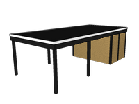 Modernes Einzelcarport KLARE LINIE mit Abstellraum - FREESE Holz 