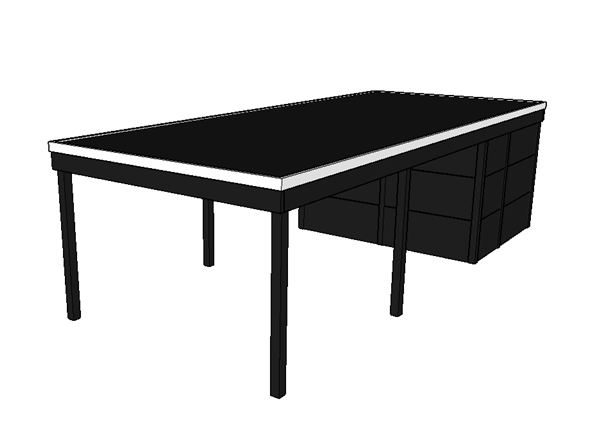 Modernes Einzelcarport KLARE LINIE mit Abstellraum - FREESE Holz 