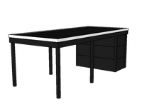 Modernes Einzelcarport KLARE LINIE mit Abstellraum - FREESE Holz 