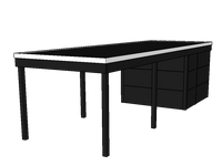 Modernes Einzelcarport KLARE LINIE mit Abstellraum - FREESE Holz 