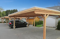 Doppelcarport CLASSIC mit Holzblende - FREESE Holz 