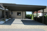 Doppelcarport CLASSIC mit Holzblende - FREESE Holz 
