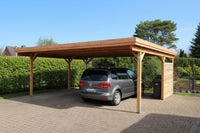 Doppelcarport CLASSIC mit Holzblende - FREESE Holz 