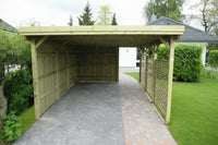 Einzel-Carport CLASSIC mit Holzblende - FREESE Holz 