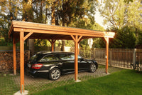 Einzel-Carport CLASSIC mit Holzblende - FREESE Holz 
