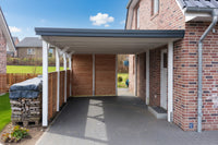 Einzel-Carport CLASSIC mit Holzblende - FREESE Holz 