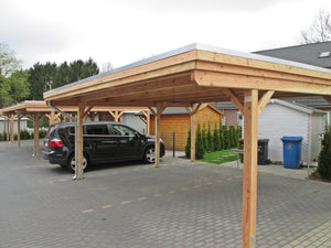 Doppelcarport CLASSIC mit Holzblende - FREESE Holz 