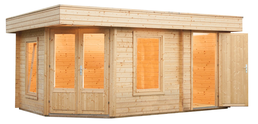 Holz-Gartenhaus Menja 4530/ 2-Raum von WOLFF FINNHAUS - FREESE Holz 