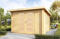 Holz-Gartenhaus Pia von WOLFF FINNHAUS in 5 Türvarianten - FREESE Holz 