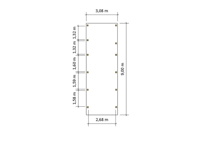 Gründach-Carport CLASSIC Holzblende mit Abstellraum (Verkleidung: Klassisches Duoprofil) - FREESE Holz 