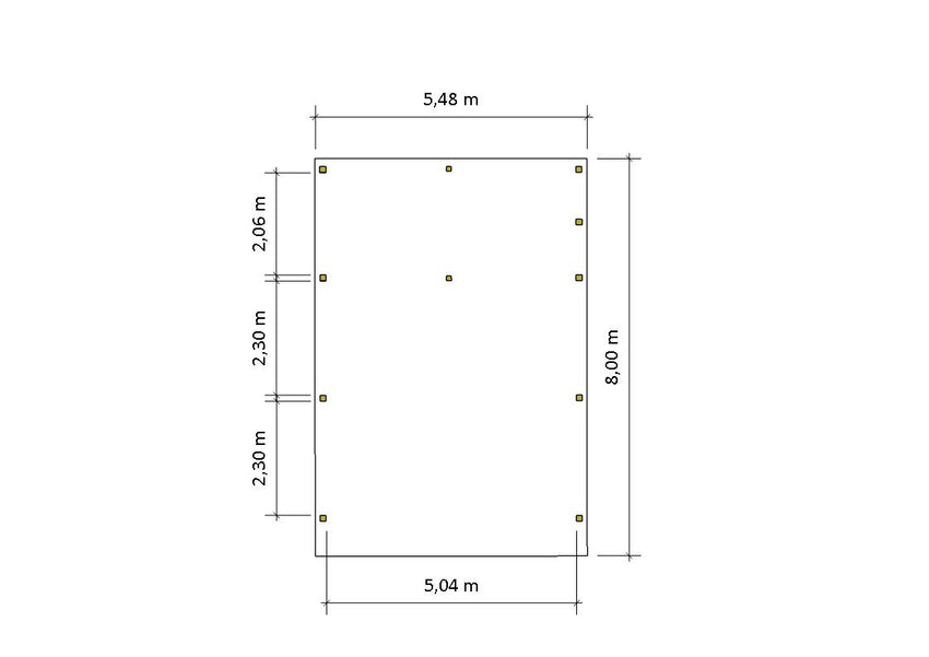 Gründach-Carport CLASSIC Holzblende mit Abstellraum (Verkleidung: Klassisches Duoprofil) - FREESE Holz 