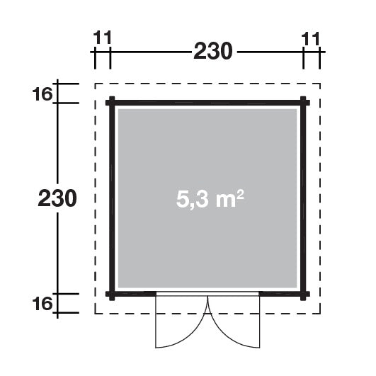 Holz-Gartenhaus Leila 2323 von WOLFF FINNHAUS - FREESE Holz 
