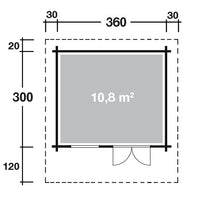 Holz-Gartenhaus Lotta XL 3630 von WOLFF FINNHAUS - FREESE Holz 