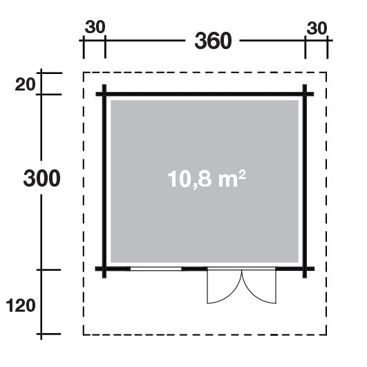 Holz-Gartenhaus Lotta XL 3630 von WOLFF FINNHAUS - FREESE Holz 
