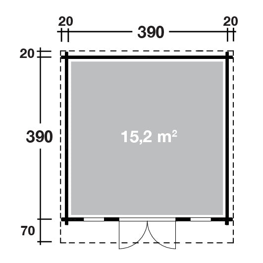 Holz-Gartenhaus Melody XL 3939 von WOLFF FINNHAUS - FREESE Holz 