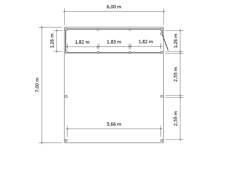 Modernes Gründach-Carport KLARE LINIE mit Abstellraum (Doppelcarport) - FREESE Holz 