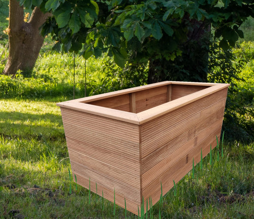 Massives Hochbeet aus Lärche/Bangkirai