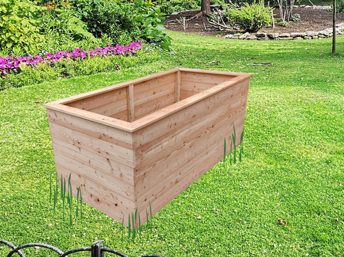 Sehr massives Hochbeet aus Lärche/ Bangkirai naturbelassen von FREESE Holz - FREESE Holz 